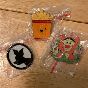 Disney Character Pin Set - Orange, Black, Multicolor